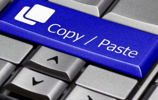 copy and paste keys on a computer keyboard