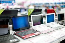 A row of new computers side by side