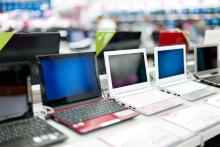 A row of new computers side by side